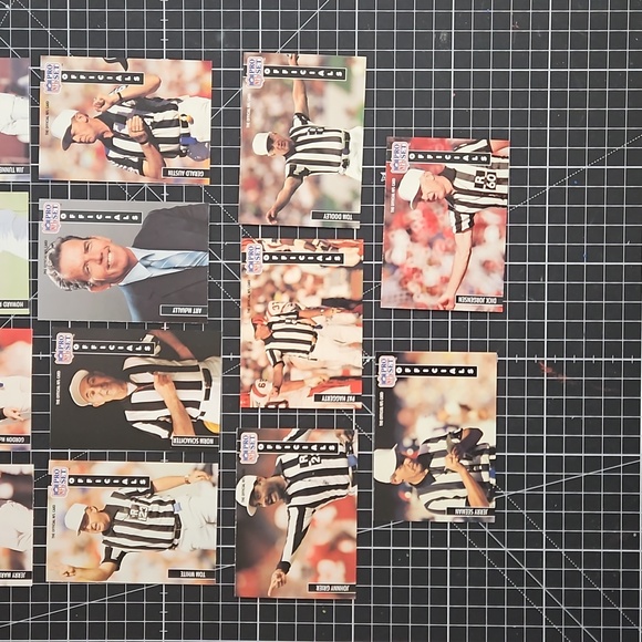 17 card lot of 1991 Pro Set Officials cards NEAR MINT! - Picture 3 of 6